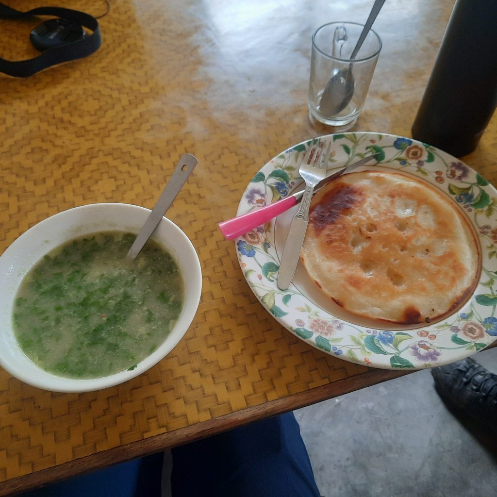 Eine warme VegSoup und einen PanCake für die Seele
