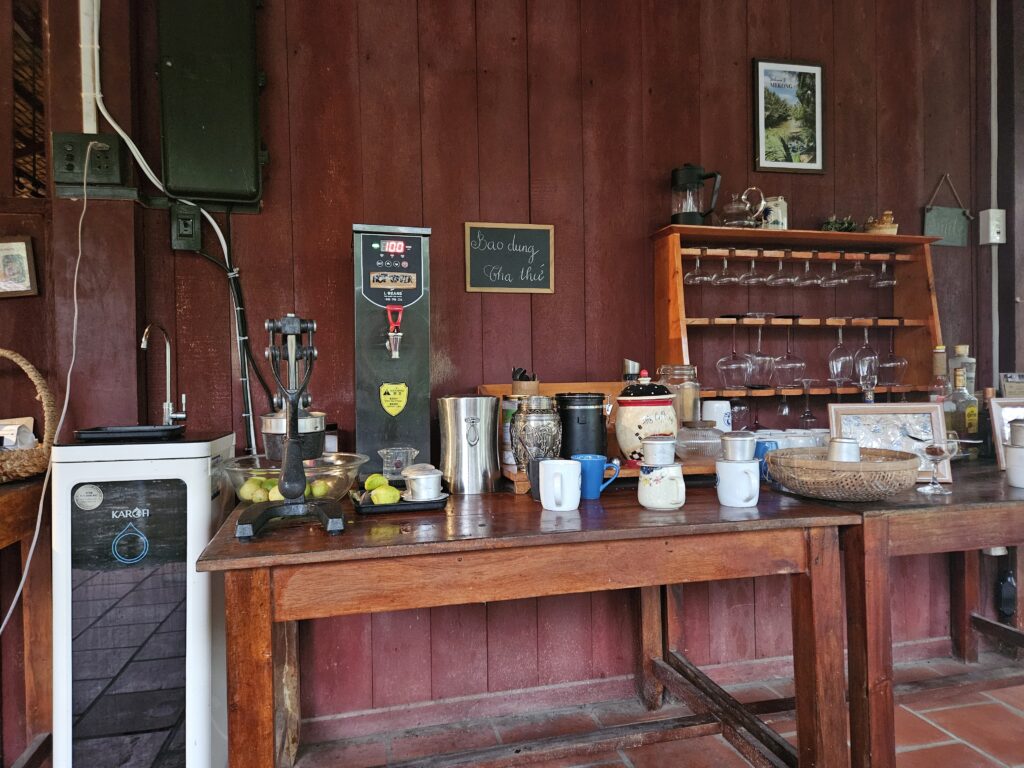Mekong Delta - Coffe station at a homestay
