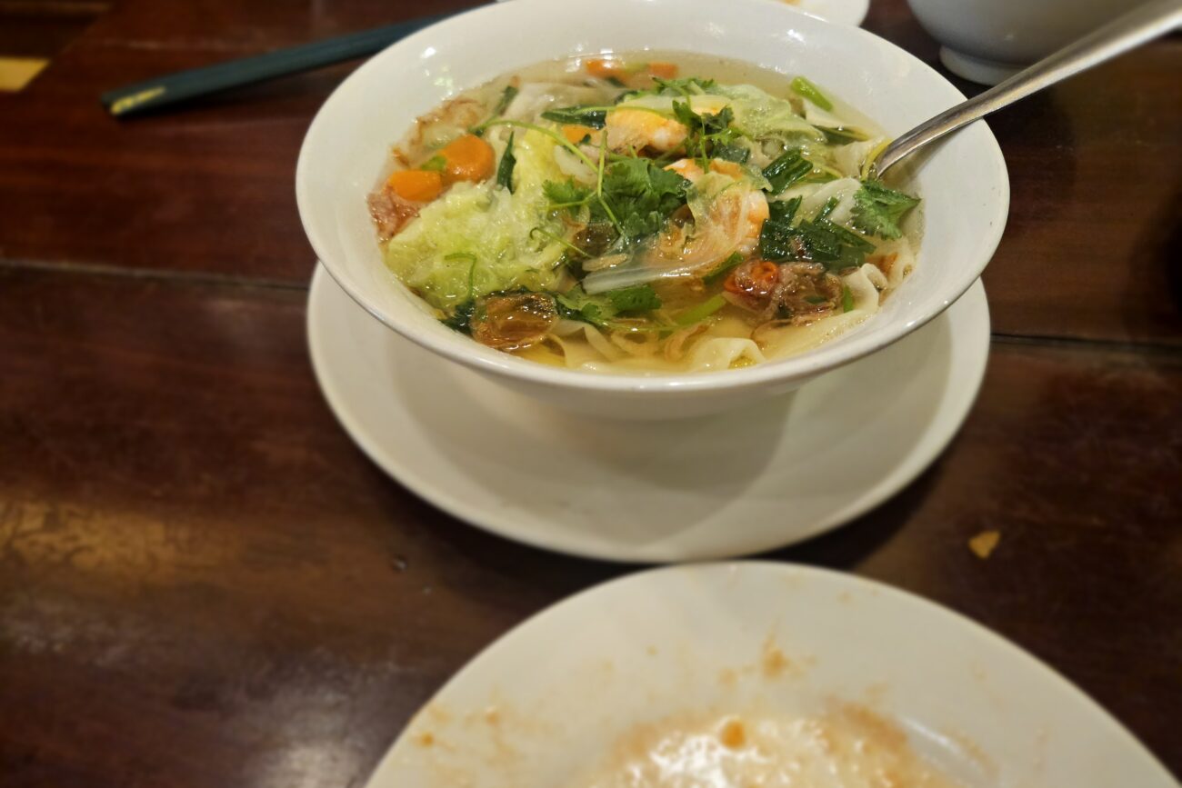 Streetfood Vietnam - Nudelsuppe Pak Choi
