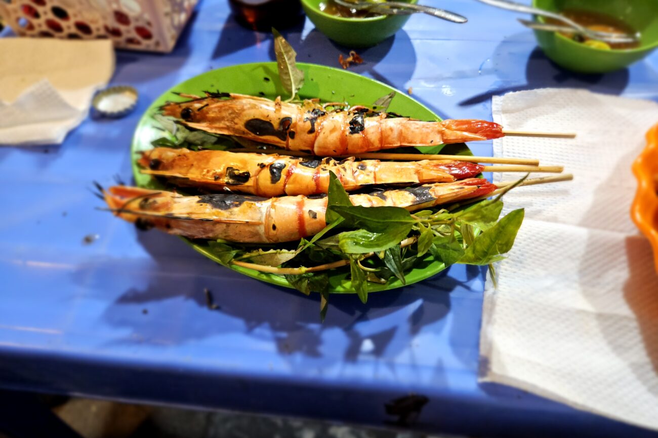 Streetfood Vietnam - Gegrillte Scampi